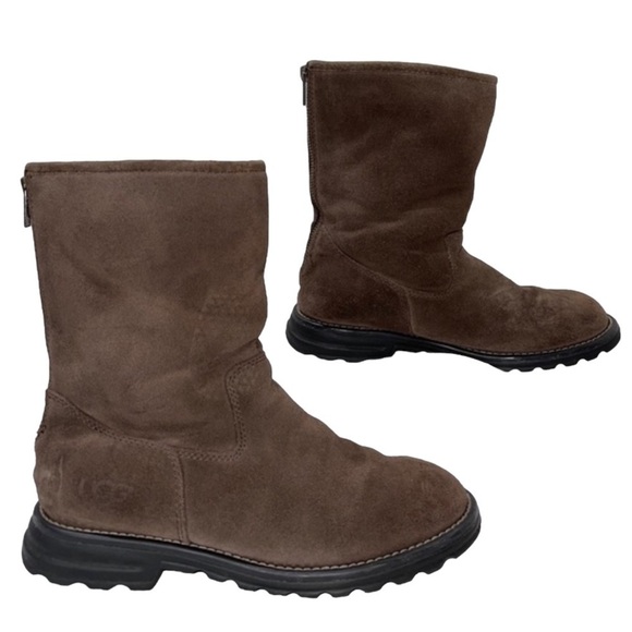 UGG Langley, Suede, fully lined sheepskin boots Size 7 GUC - Picture 5 of 11